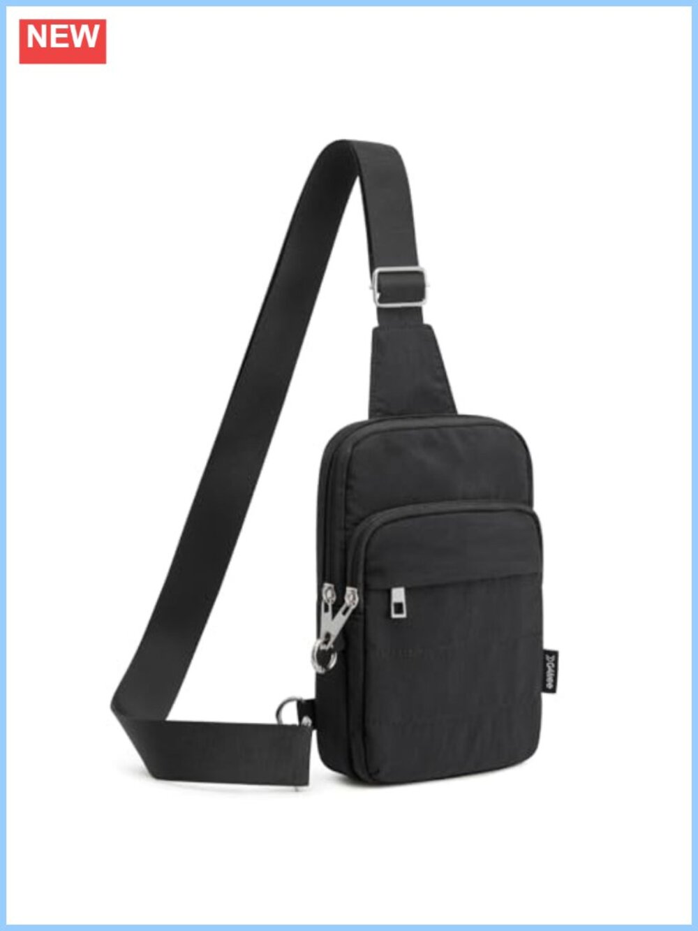 Anti Theft RFID Blocking Crossbody Sling Bag Taslan Nylon Travel Purse